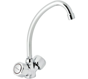 Grifo de cocina monobloc caño tubo Cromado Gamma